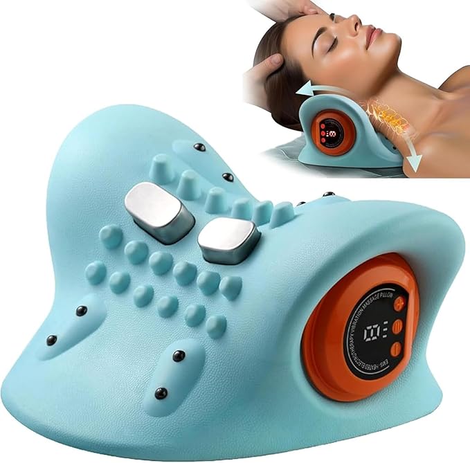EMS Neck Massager with Heat – Electric Pulse Therapy for Neck & Shoulder Pain Relief