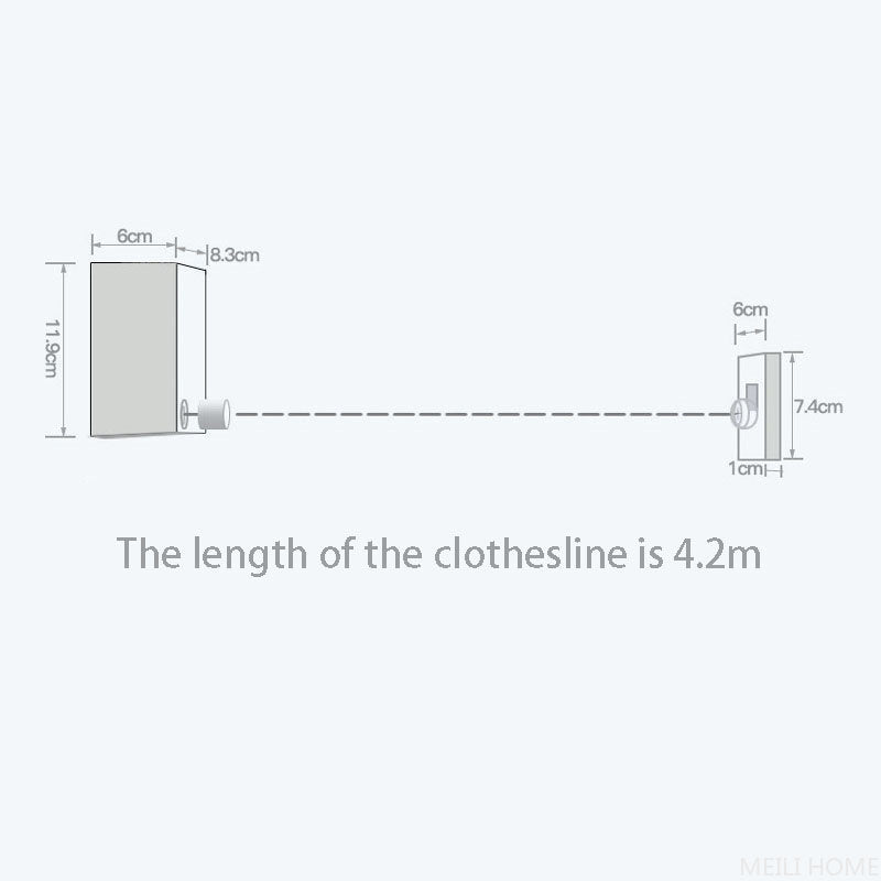 Telescopic Clothesline – Adjustable, Durable Drying Rope for Indoor & Outdoor Use.