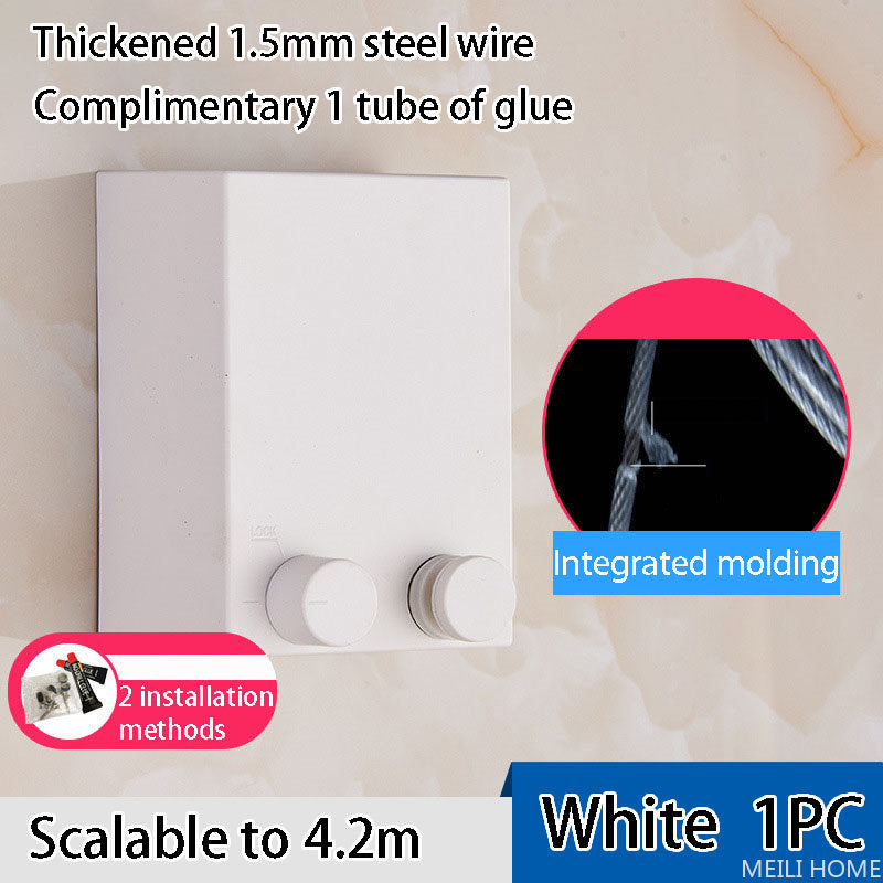 Telescopic Clothesline – Adjustable, Durable Drying Rope for Indoor & Outdoor Use.