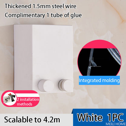 Telescopic Clothesline – Adjustable, Durable Drying Rope for Indoor & Outdoor Use.