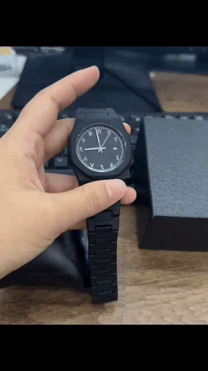 Stainless Steel Arabic Watch – Classic Elegance, Timeless Design